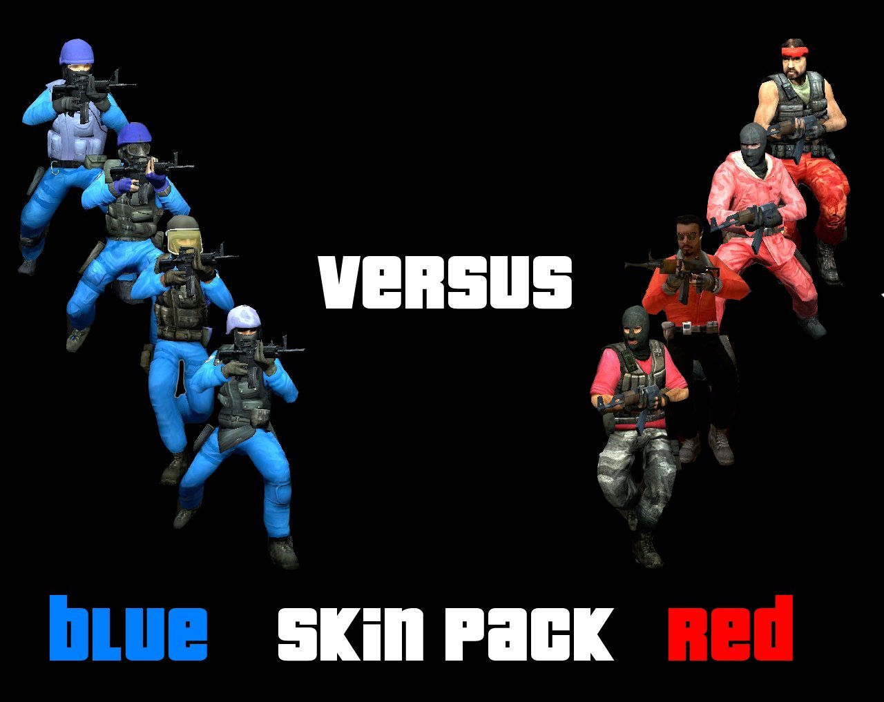 Skin pack cs. Модельки игроков для ксс сине красный. CSS скины. CS source скины. Красно синие модельки для КС 1.6.